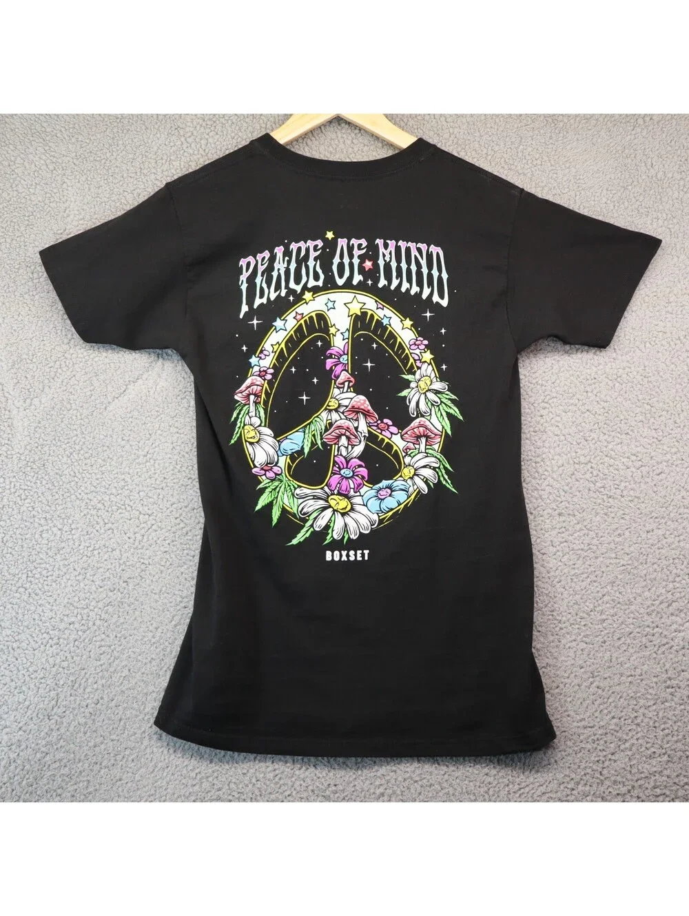 Boxset men Shirt Small Peace of Mind Mushrooms 420 Psych
